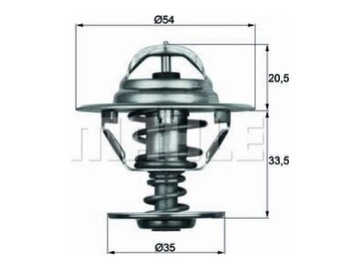 MAHLE TX 8 83D TERMOSTAT KAPALINA CHLADÍCÍ