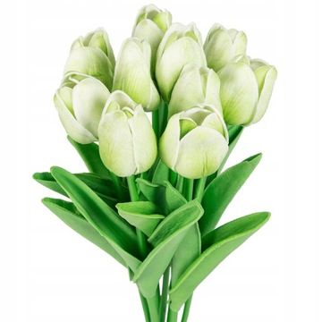 Tulipany Silikonowe Bukiet Kwiaty Sztuczne Tulipan