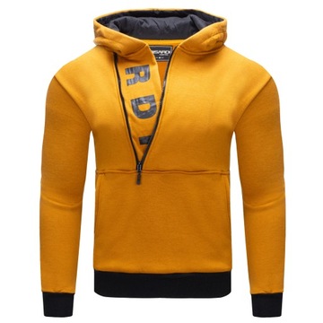 RS01 roz. XL GŁADKA BLUZA MĘSKA Z KAPTUREM
