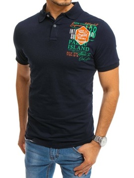 KOSZULKA POLO MĘSKA Z NADRUKIEM px0369 - L