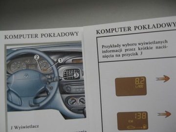 RENAULT MEGANE I 1999-2002 польская цветная инструкция, оригинал 2000 г.