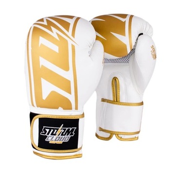 StormCloud Rękawice bokserskie Bolt 2.0 Białe/Złote 10 oz