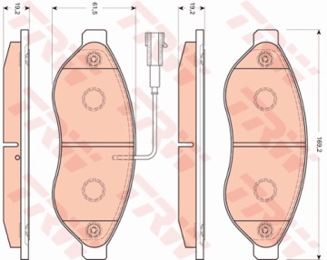 ТОРМОЗНЫЕ КОЛОДКИ. СИТРОЕН ДЖАМПЕР 06-