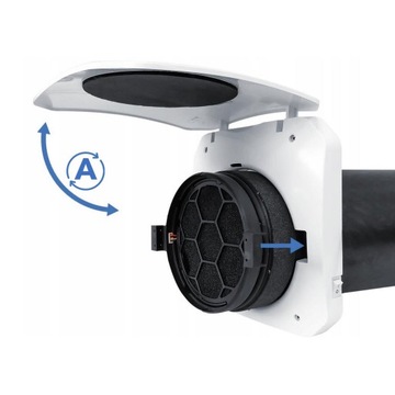 Rekuperator ścienny decentralny BSK ZEPHYR 160 pilot 60m3/h Higrostat WiFi
