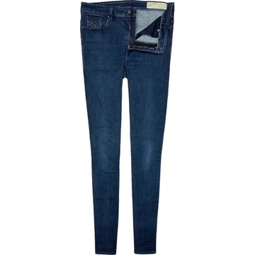 DIESEL SKINZEE HIGH Jeansy Rurki Damskie Spodnie z Wysokim Stanem r W31 L34