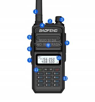 Рация Baofeng BF-S5Plus UV 50KM IP67