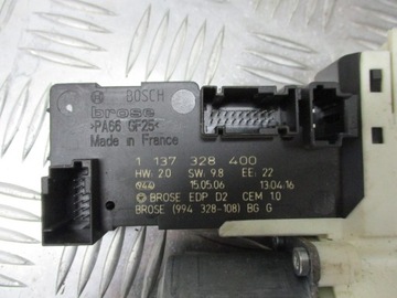 MOTOREK MECHANIZMUS OKNO LEVÝ PŘEDNÍ PEUGEOT 407 2.0 16V 1137328400