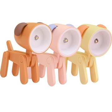 3 sztuk Mini LED, noc, lekki uroczy pies Puppy lek