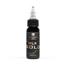 PANTHERA | BLACK GOLD | 30 ml | Farba do tatuowania | Tusz | Czarna | REACH