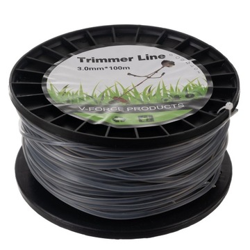 Леска для щеточки для бензинового триммера, армированная квадратной проволокой, 3мм, 100м