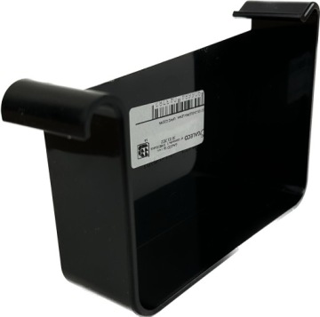 Zaślepka PVC lewa Galeco STAL2 125 Czarna