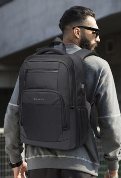 WROCŁAW Рюкзак Bange для ноутбука 17.3 BG-1921 с USB, два отделения, черный