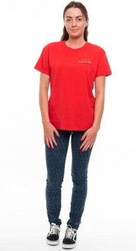 LEE t-shirt RED oversize BOYFRIEND LOGO TEE _ S