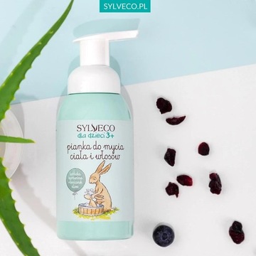 SYLVECO для детей 3+ Пенка для мытья тела и волос, очищающая 290мл