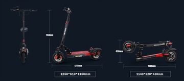 Электромобиль для взрослых складной Kukirin M4 12,5 Ач 700 Вт 48 В