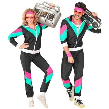 STRÓJ DRES LATA 80 CZARNY DRESY DISCO S-XXL Promocja!