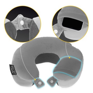 PODUSZKA ROGAL PODRÓŻNA NA SZYJĘ DO SAMOCHODU PIANKA VISCO MEMORY ZAGŁÓWEK
