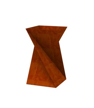 Donica/Doniczka Stal Corten Rdza Zakręcona