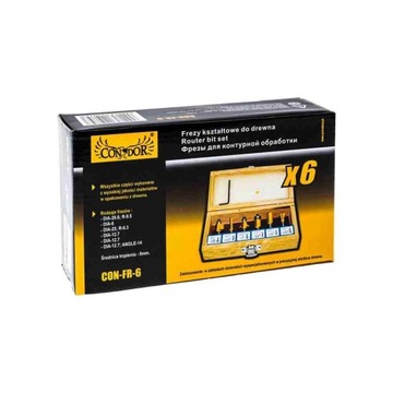 НАБОР СКОРОСТНЫХ РЕЗЦОВ ДЛЯ ДЕРЕВА, 6 ЭЛЕМЕНТОВ