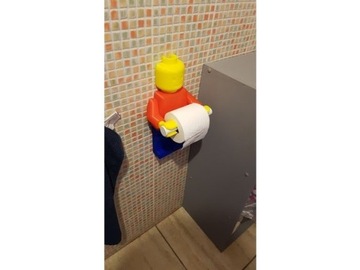 LEGO MAN Синий и Белый держатель для туалетной бумаги