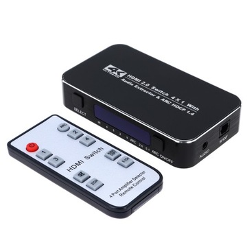 ПЕРЕКЛЮЧАТЕЛЬ HDMI 2.0 4x1 UHD 4K HDCP HDR ПЕРЕКЛЮЧАТЕЛЬ