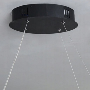 СОВРЕМЕННЫЙ КОЛЬЦЕВОЙ СВЕТОДИОДНЫЙ ПОТОЛОЧНЫЙ СВЕТИЛЬНИК, ЧЕРНЫЙ + ДИСТАНЦИОННОЕ УПРАВЛЕНИЕ