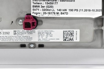 ЭКРАН МОНИТОРА BMW 3 G20 G21 CID 8717540 8,8