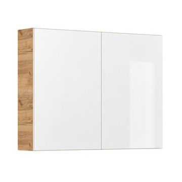 Szafka wiszaca dąb country / biała System 80 cm x 60 cm x 16 cm