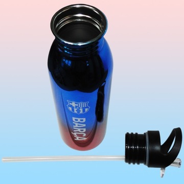 БУТЫЛКА ДЛЯ ВОДЫ FC BARCELONA 700 мл ЗАТЕНЕННЫЙ МЕТАЛЛИК