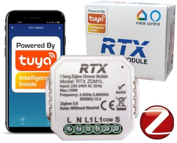 RTX Moduł Ściemniacz Dopuszkowy ZigBee TUYA