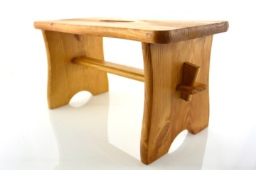 ТАБУРЕТ ДЕРЕВЯННЫЙ МОРАЧЕННЫЙ, ЦВЕТ ОЛЬХА