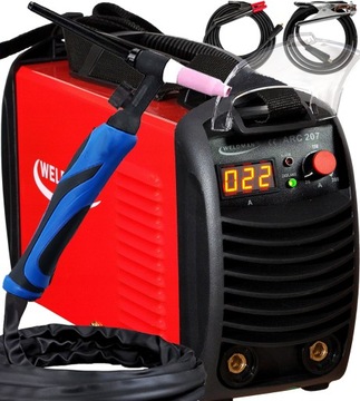 WELDMAN ARC 207 TIG MMA СВАРОЧНЫЙ АППАРАТ С ИНВЕРТОРНЫМИ ЭЛЕКТРОДАМИ 230 В 200 А IGBT