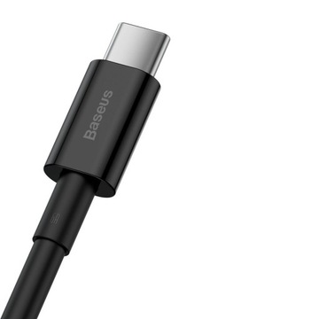 Кабель Baseus USB Type-C Кабель USB-C Type-C, 6 А, длинный кабель, 2 м, быстрая зарядка