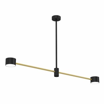 Żyrandol CROSS 2xGX53/12W/230V czarny/złoty