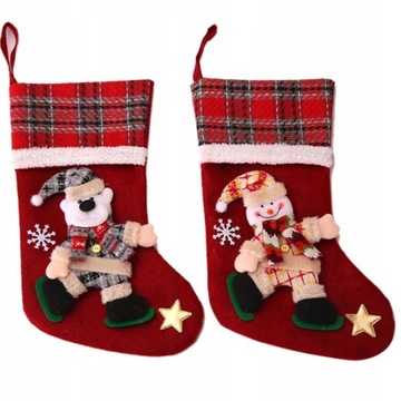 РОЖДЕСТВЕНСКИЕ НОСКИ В ПОДАРОК ​​БОЛЬШОЕ УКРАШЕНИЕ КАМИНА УКРАШЕНИЕ ОКНА 4X