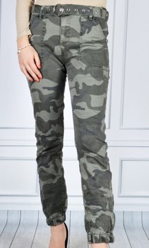 Damskie Spodnie Jeansy Jeansowe JOGGERY MORO NEW#