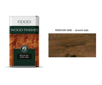 FIDDES Bejca nitro-olejowa do podłóg i mebli NITRO MEDIUM OAK 1L średni dąb