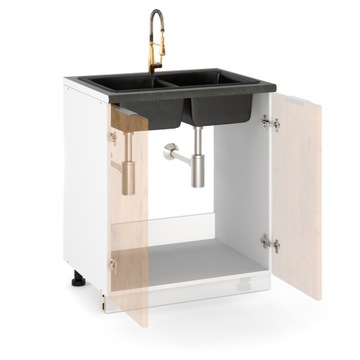 КУХОННЫЙ ШКАФ ПОД МАКОВИНОЙ, 80см, ГЛЯНЦЕВАЯ ОКРАШЕННАЯ, С БЕСШУМНЫМ ЗАКРЫВАНИЕМ