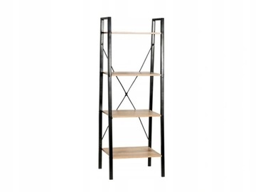 REGAŁ PÓŁKA INDUSTRIALNY LOFT KRAFT-2 METAL CZARNY