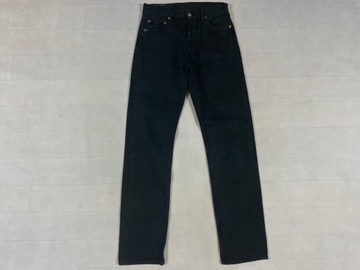 Levis Spodnie Jeansy Męskie Czarne 501 W30 L34