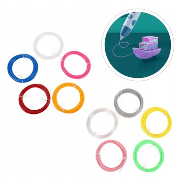 10 кусочков постоянно нарисованных 3D-линий.