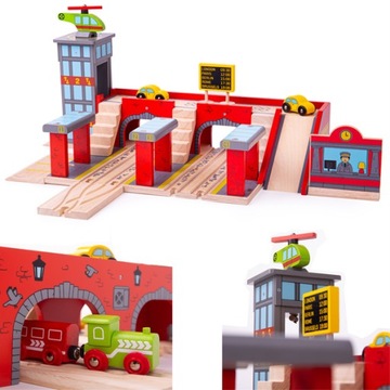 Dworzec do kolejki Stacja PKP główny Bigjigs Rail