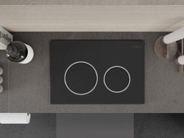 КНОПКА MEXEN FENIX 07 XS ДЛЯ РАМКИ УНИТАЗА СЕРЫЙ