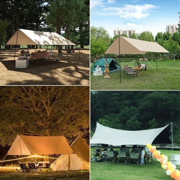 БРЕЗЕНТ ДЛЯ ВЫЖИВАНИЯ БРЕЗЕНТ 3X3М ДЛЯ КЕМПИНГА С ВЕРЕВКАМИ И ШЛИФОВАННЫМ