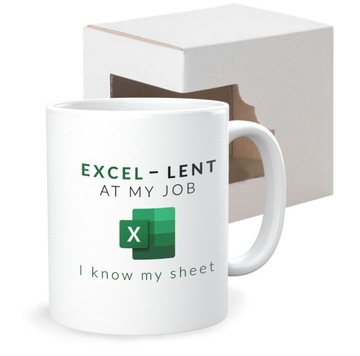 Коврик для мыши и кружка Office Excel идеально подходят для моей работы.