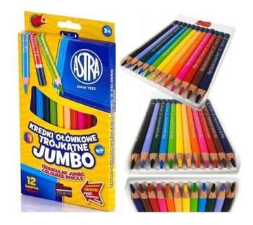 КАРАНДАШИ JUMBO ASTRA 12 ЦВЕТОВ.