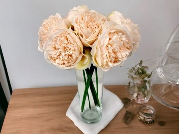 Пиони крупные искусственные цветы букет большой густой пионийский букет как живой
