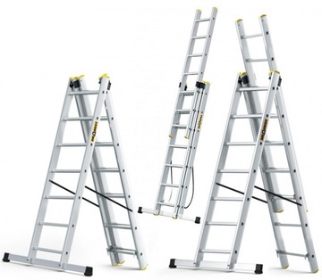 АЛЮМИНИЕВАЯ ЛЕСТНИЦА 3x7 PRO ДЛЯ СЕРОЙ ЛЕСТНИЦЫ