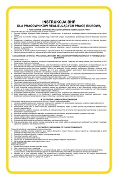 BHP DLA PRACOWNIKÓW REALIZUJĄCYCH PRACĘ BIUROWĄ