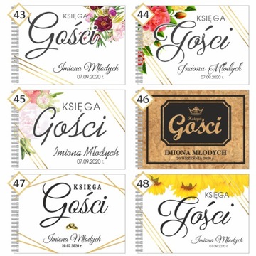 A5 KSIĘGA GOŚCI / 44 strony / Ślub / Wesele